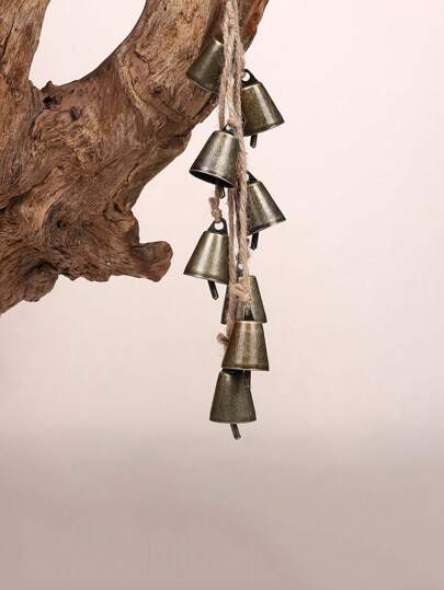 Vintage Patina Copper Bell - Perfect For Horn Bells, Wind Chime Decor, Metal DIY Craft Accessories, And Christmas Decoration Bells. Best Gifts Birthday Christmas Decorations Home Christmas Gifts Christmas Decor