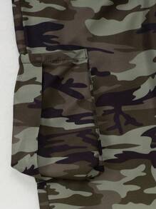 2pcs Fashionable Camo Print Pants Set For Tween Girl - Multicolor - View 9