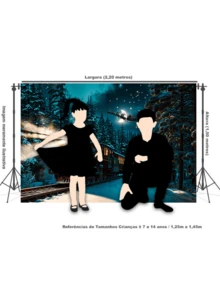 3D Sublimated Fabric Photographic Background Christmas 2.20x1.50 Horizontal - FFF-2196 - View 4
