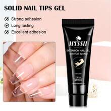 Mtssii 3 Bottle3 20ml Solid Nail Glue Nail Tips Gel For Press On Nails, Adhesive 3in 1 Nail Gel For Fake Nails, Super Strong Acrylic Nail Gel For Manicure Extension, False Nails Adhesive Glue Long Lasting - Clear - View 7