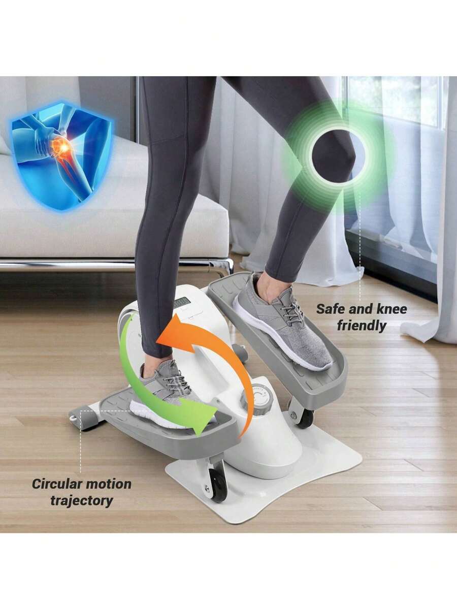 Stair Step Machine, Portable Elliptical Leg Exercise Device