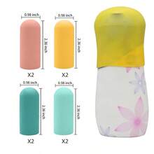 3 件装/5 件装/8 件装硅胶瓶套，男女旅行必备品，旅行装洗漱用品，邮轮必备品，行李配件，旅行必备品，防漏弹性套 - 彩色 - 查看 4