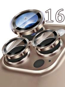 3pcs Camera Lens Protector Film Compatible With Iphone 16 Pro Max/IPhone 16 Pro, Easy Installation, 9H Hardness Tempered Glass Highly Compatible With Iphone 16 Pro Max/IPhone 16 Pro Metal Independent Lens Protection Film Gift For Birthday, Family, Friends Alloy Metal With Tempered Glass Full Cover, Lens Protector, Phone Accessories