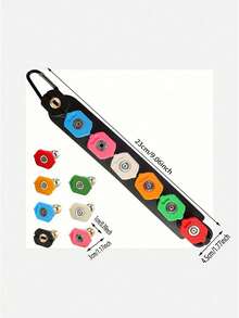 Bộ lưu trữ bảy lỗ hình quạt Đầu nối nhanh tuyến tính 1/4 Vòi phun cắm nhanh Vòi phun súng rửa xe áp suất cao Máy làm sạch 7 màu - Nhiều màu - Xem 7