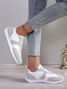 Women's New Lightweight Breathable Comfortable Soft Sole Casual Athletic Training Sneakers, Versatile Running Shoes