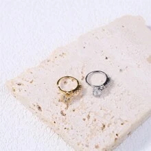 1 件可爱时尚爱心优质设计鼻环穿孔女孩女士礼物珠宝金银 - Nose Ring - 查看 6