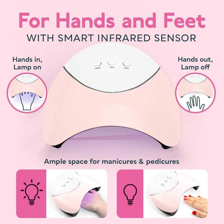 UV LED Nail Lamp, Professional Nail Dryer Gel Polish Light, UV Light