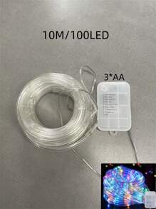 1 件水管灯串，8 种模式户外 LED 圣诞铜线灯，用于花园装饰灯，LED 铜质仙女管灯串，适用于派对、花园、庭院、家居、婚礼、节日灯饰