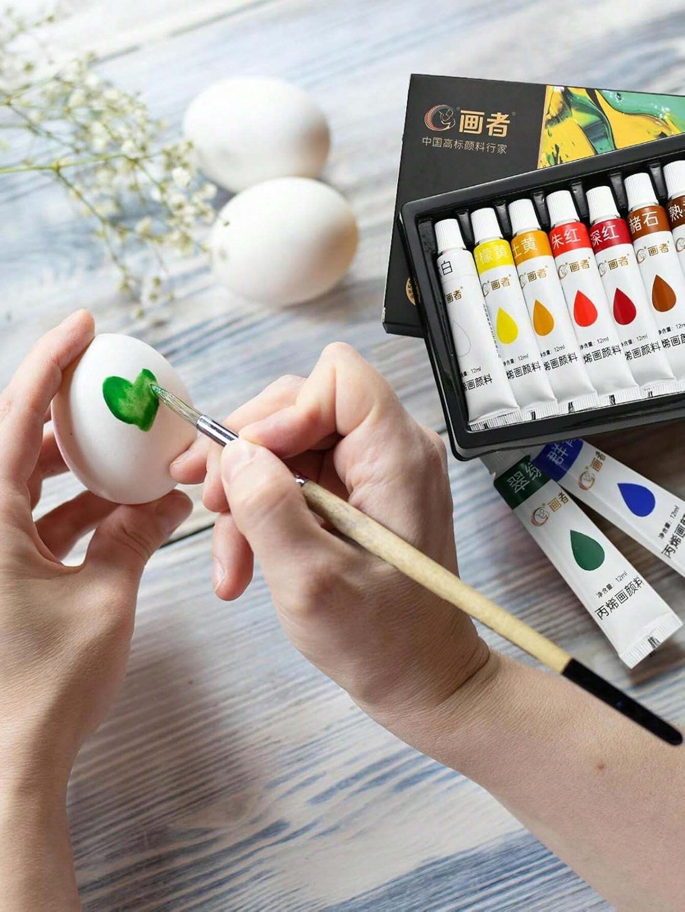 12 Colors Acrylic Paint Set, Vibrant MultiPurpose Painting Pigments