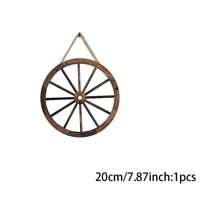 1/3 Pcs Four-Wheeler Decoration Pendant, Wooden Cowboy Party Decoration, Wooden Cart Decoration Of Retro Country Four-Wheeler, Home Decoration Pendant, Suitable For Bar Garage Indoor And Outdoor (Brown, 7.87/11.8 Inches).