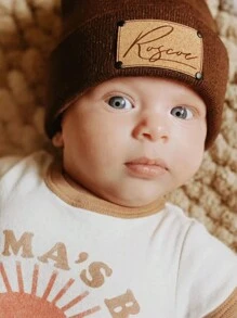 Name Beanie, Custom Newborn Infant Toddler Kids Youth Child Hat Adult, Vegan Leather Patch, Custom Baby Beanie, Knit Hat, Newborn Infant Toddler Kids Youth Child Adult, Slouchy, Personalized Name Engraved Matching Beanie, Newborn Baby Beanies, Leather Patch Beanies For Baby Personalized, Beanies For Babies, Infant Beanie With Name, Kid Knitted Hat, Baby Shower Gift, Personalized Gifts, Wedding Party Gifts Back To School Winter Gift Ideas Boy Girl Valentine's Day Multi-Functional,Ornamental,Letter Exquisite,Stylish,Baby Fashion,Soft Squishy,Colorful,Cute Kawaii Adorable Unique,Customized Treasurefinds,Baby Gifts,Cutebaby For Children's Day,Customized Kids Hats, Gloves And Scarves,Easy Comfort
