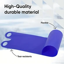 ABAHUB 1 pieza Esquíes de estilo libre para exteriores, trineo plegable con asa, lámina de esquí resistente a bajas temperaturas de PE, estera para patinar, manta de arena, ligera, flexible y resistente al desgarro, adecuada para nieve y césped