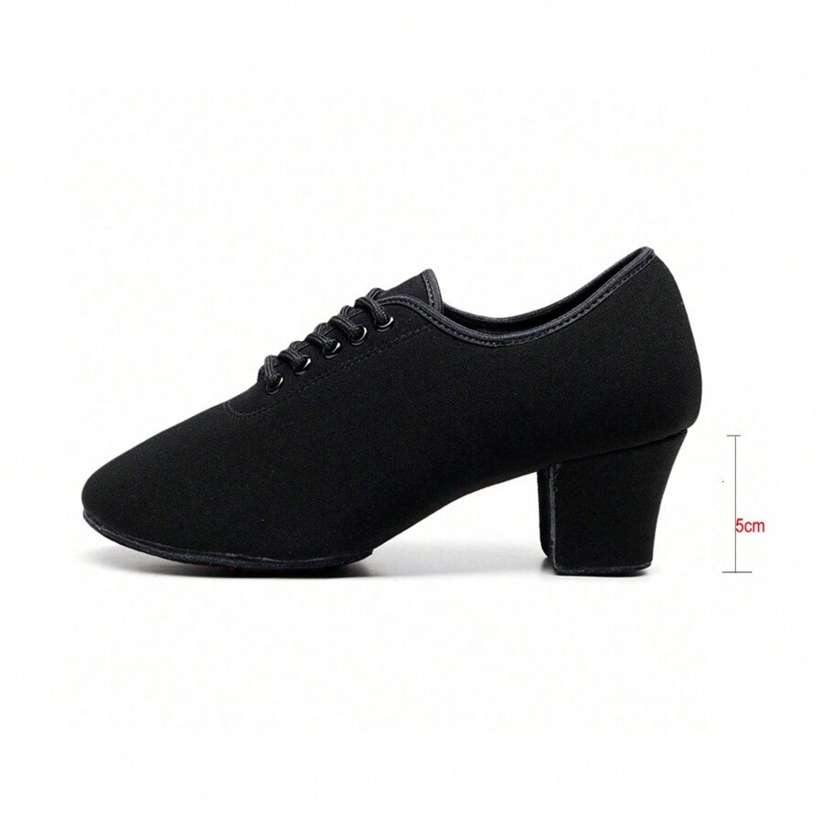 Women Latin Modern Jazz Dance Practice Shoes High Heels Soft Soled