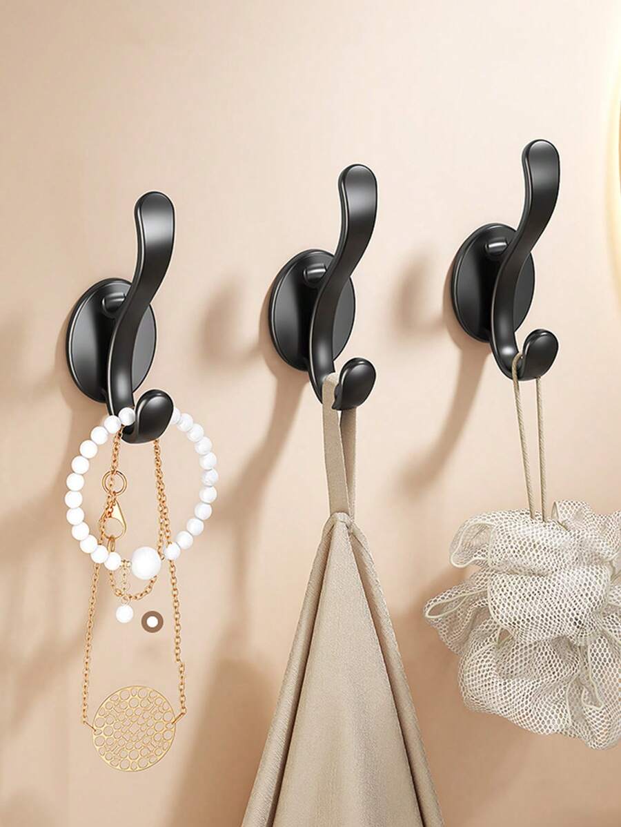 Giá treo áo choàng và khăn tắm 3/5 chiếc - Móc treo chắc chắn, chịu lực cho phòng tắm, phòng ngủ, lối vào - Dễ dàng lắp đặt, lưu trữ treo tường hiện đại cho áo khoác, quần áo, mũ, khăn quàng cổ và túi xách - Nhiều màu - Xem 1