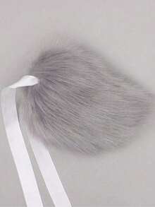 1PC Kawaii Rabbit Tail Plush Fursuit Tails Anime Cosplay Costume Props Fluffy Fluffy Furry Bunny Tails For Party Roleplay JK Girl - Nhiều màu - Xem 3