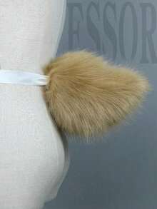 1PC Kawaii Rabbit Tail Plush Fursuit Tails Anime Cosplay Costume Props Fluffy Fluffy Furry Bunny Tails For Party Roleplay JK Girl - Nhiều màu - Xem 7
