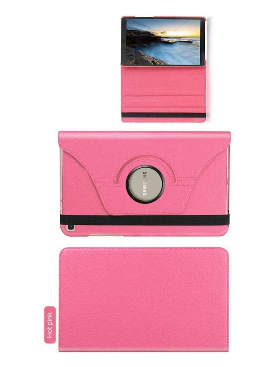 POP SHOPE 360 Rotating Flip Cover For  Galaxy A8 Tablet 10.5" Screen - X 205 - Màu Hồng baby - Xem 1