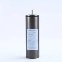 600ML不锈钢冰美式咖啡杯水瓶吸管杯带盖咖啡杯简约时尚冰美式咖啡杯办公室用 - 彩色 - 查看 7