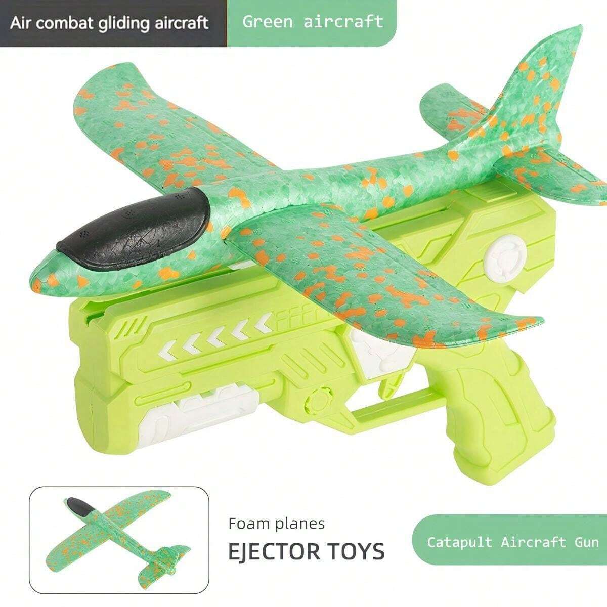 2024 New Foam Airplane Launcher Toy, Catapult Plane Toy, Outdoor