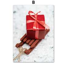 1 件帆布画北欧海报快乐咖啡滑雪缆车松树卡车墙壁艺术图像印刷客厅家居装饰印刷品无框架 - 彩色 - 查看 32