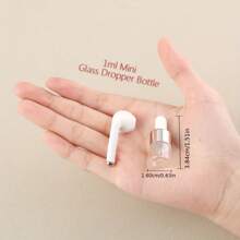 25 件 0.03 盎司迷你透明玻璃滴管瓶，可再填充精油瓶，DIY 化妆品样品，液体香水滴管瓶，旅行必需品 - 彩色 - 查看 5