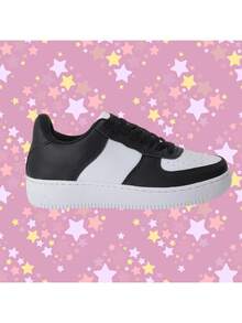 Women's Casual Soft Walking Sneakers Best On The Market Comfortable Promotion Immediate Shipping Launch 2024 Cheap Simple - Đen và trắng - Xem 2