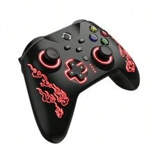 YZC-07S Wireless Gaming Controller With Turbo Rapid Fire, Stunning RGB ...