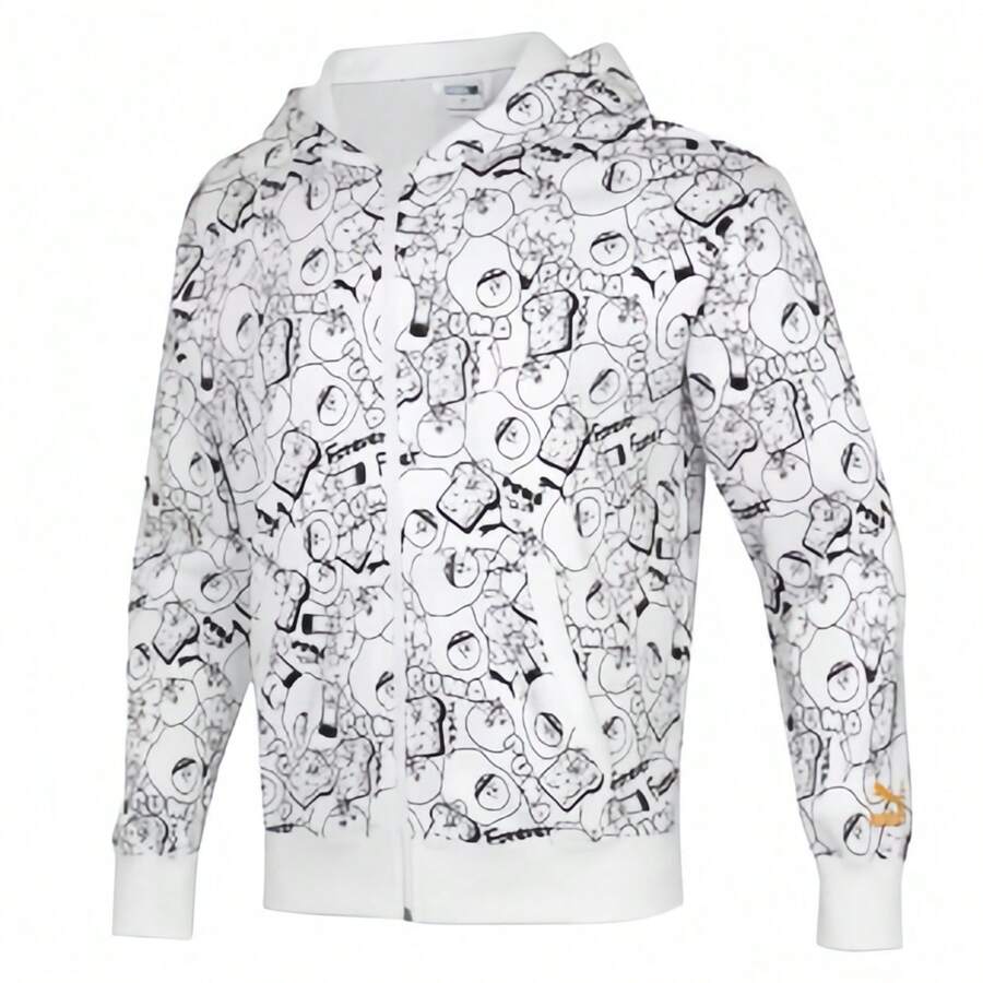 Puma 休闲卡通印花连帽夹克