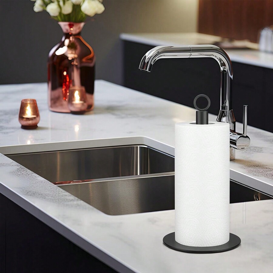 Paper Towel Holder Countertop, Black Paper Towel Holder For Standard
