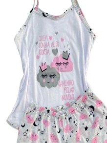 SHOTS DOLL PAJAMA WITH LOLA STRAPS MULTICOLOR VARIED - Nhiều màu - Xem 7