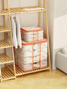 Túi đựng chăn/chăn trẻ em, Túi đựng quần áo trong suốt đa chức năng, Quà tặng Giáng sinh, Halloween, Lễ tạ ơn, Lễ Phục sinh, Năm mới - trái cam - Xem 4