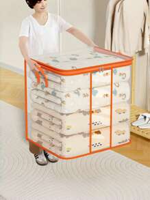 Túi đựng chăn/chăn trẻ em, Túi đựng quần áo trong suốt đa chức năng, Quà tặng Giáng sinh, Halloween, Lễ tạ ơn, Lễ Phục sinh, Năm mới - trái cam - Xem 6