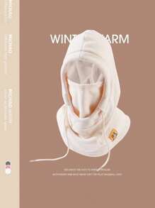 Bộ 1 chiếc mũ dày ấm khăn choàng mặt nạ, mặt nạ trượt tuyết chống gió mùa đông cho nam và nữ - Nhiều màu - Xem 10