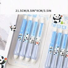 4 chiếc bút bi mực gel siêu mềm chủ đề gấu trúc - Đầu bút bằng nhựa trung bình khô nhanh - Tay cầm thoải mái cho văn phòng, trường học, sinh nhật và quà tặng - Nhiều màu - Xem 10