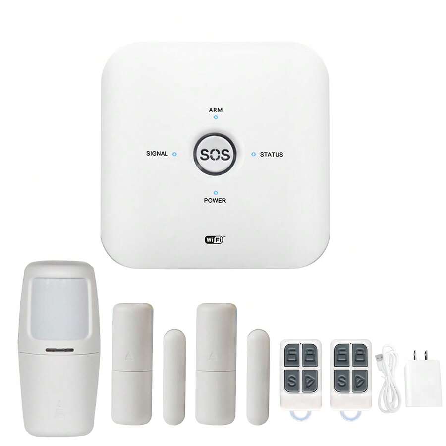 Graffiti Smart Tuya Alarma Graffiti Inalámbrica Wifi+gsm - Blanco - Ver 1
