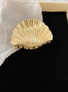 1 件全新漆皮扇贝发夹，发爪发饰，时尚简约，适合日常、拍照、度假旅行 - 彩色 - 查看 12