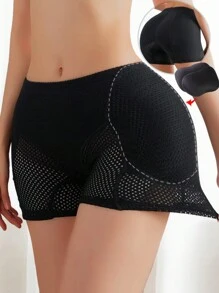 1 quần định hình nâng mông màu đen cạp cao thoáng khí thoải mái cho nữ - màu đen - Xem 1