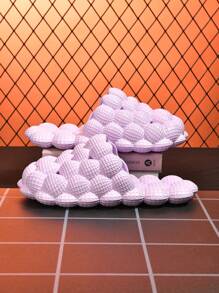 Bubble Slippers, Bubble Skateboard Fun Massage Slippers, Women&#39;S Lychee Anti-Slip Slippers, Anti-Slip SPA Slippers, Soft Pillow Decompression Skateboard, Neutral Style