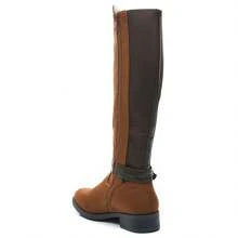 Bouteilles cavalieres femme camel  avec bride et élastique latéral - Camel - Voir 4