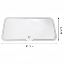 Espejo de vanidad para auto - Espejo de vanidad para visera solar recargable para auto con 3 modos de iluminación y pantalla táctil regulable - Accesorios para automóvil para mujeres y niñas - Multicolor - Ver 13