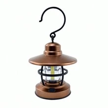 1 đèn cắm trại phong cách cổ điển, đèn khẩn cấp mini cầm tay có móc treo, đèn LED tạo không khí cắm trại ngoài trời, đèn treo cắm trại cầm tay chống nước chạy bằng pin, đèn chiếu sáng ngoài trời cho lối đi, sân, hiên - đèn cắm trại - Xem 16