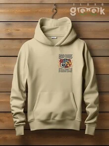 Sweatshirt Mushroom Skull Hippie Fashion Bad Days CANGURU 2519 GEEK FLUX - 卡其色 - 查看 2