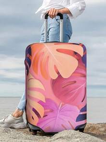 定制照片行李箱套和标签、个性化宠物照片徽标行李箱套、定制行李箱包装行李箱保护套、蜜月礼物 - 彩色 - 查看 8