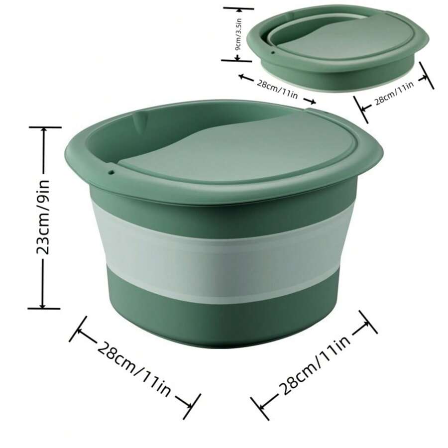 Foldable Foot Bath Tub, For Soaking Feet, Plastic Foot Bucket With