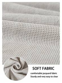 1pc Premium Chenille Solid Color Sofa Seat Cover, Style Slip Resistant Elastic Sofa Slipcover, Anti-Scratch Pet Proof Couch Cover Suitable For L-Shaped Sofa And 1/2/3/4 Seat Sofa (One Piece) - Light Grey - View 10