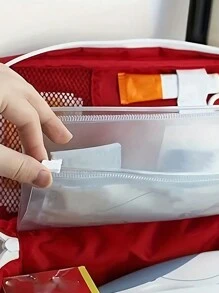 1個附手把急救包(僅含急救包，不含工具與)多用途緊急用品袋 旅行醫療生存包 適合戶外探險、居家、車用、旅行、海邊度假、返校必備 - 紅色 - 查看 6