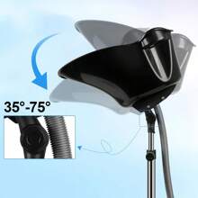 Bồn rửa mặt di động, bồn rửa mặt có thể điều chỉnh độ cao với ống xả cho salon tại nhà, trang trí phòng tắm, mùa hè trở lại trường - màu đen - Xem 1