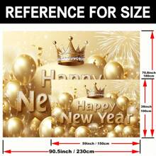 1 szt., baner na obchody Nowego Roku 2025, bez potrzeby prądu, odpowiedni na urodziny, wesela, wieczory panieńskie, dekoracje imprezowe i rekwizyty do fotobudki