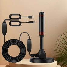 talla grande canales de TV local 4K HDTV gratis para que elijas el receptor y el adaptador de TV - Negro - Ver 2