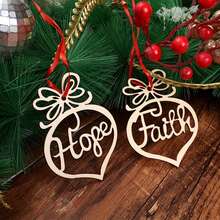 Bộ 6 đồ trang trí cây thông Noel rỗng, đồ trang trí treo ngày lễ, phụ kiện Giáng sinh - Xem 6